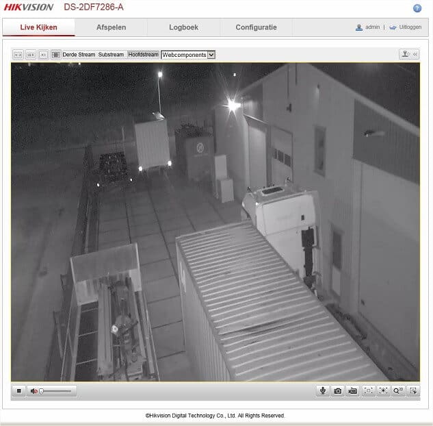 IP camera via webpagina