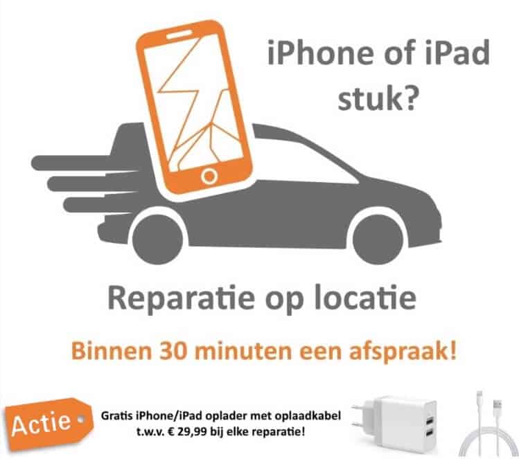 iPad - iPhone reparatie op locatie